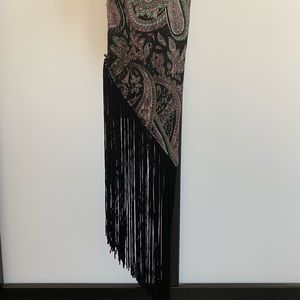 Free People long skinny paisley scarf new